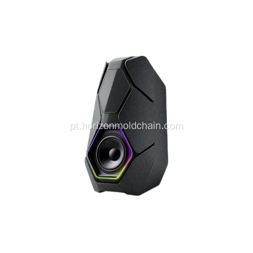 Molde de caixa de alto-falante com display inteligente de áudio inteligente